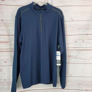 NWT I-D Ideology 1/4 Zip Pullover Long Sleeve Knit Top Shirt Size XL